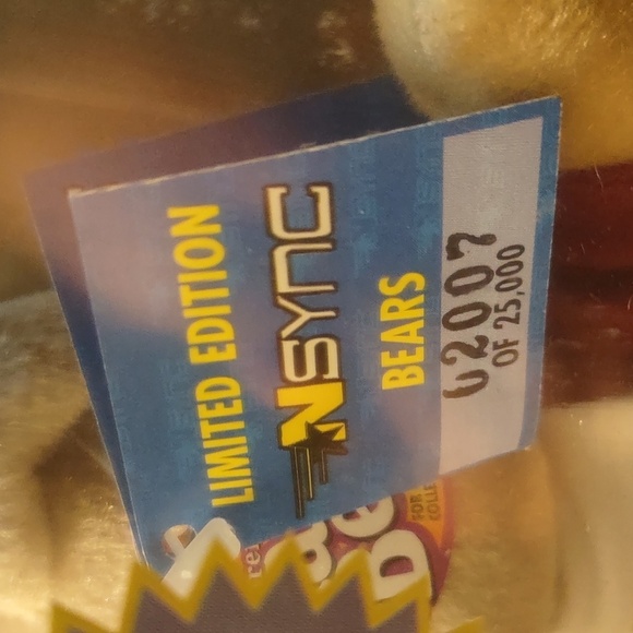 NEW SEALED LIMITED EDITION NSYNC LANCE BASS NO STINGS ATTACHED BEAR NUMBER 2007 - Picture 11 of 11